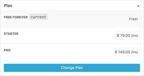New selected plan has "current" next to it and is shaded.